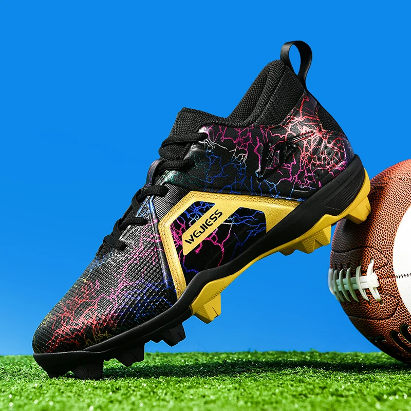 New Men Baseball Shoes Non Slip Long Spikes Softball Shoes Comfortable Baseball Training Sneakers Low Top Outdoor Sneakers