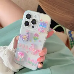 3D Butterfly Flower Dolls Plastic Phone Case - Honor 50 (1)