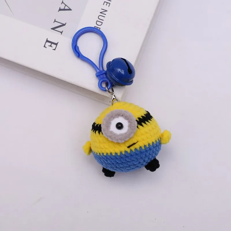 Cute Kapibala Doll Crochet Keyrings Handmaking Knitting Rabbit Keychains Creative Cartoon Pig With Carrot Car Keys Keyrings New