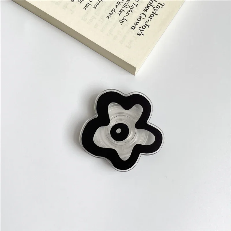 Transparent Glossy Flower Foldable Phone Holder Stand