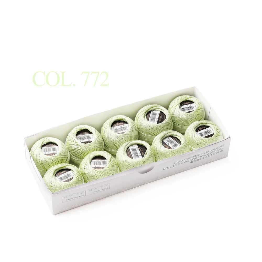 Egyptian Long Staple Cotton Embroidery and Hand Sewing Thread Set - 10 Balls