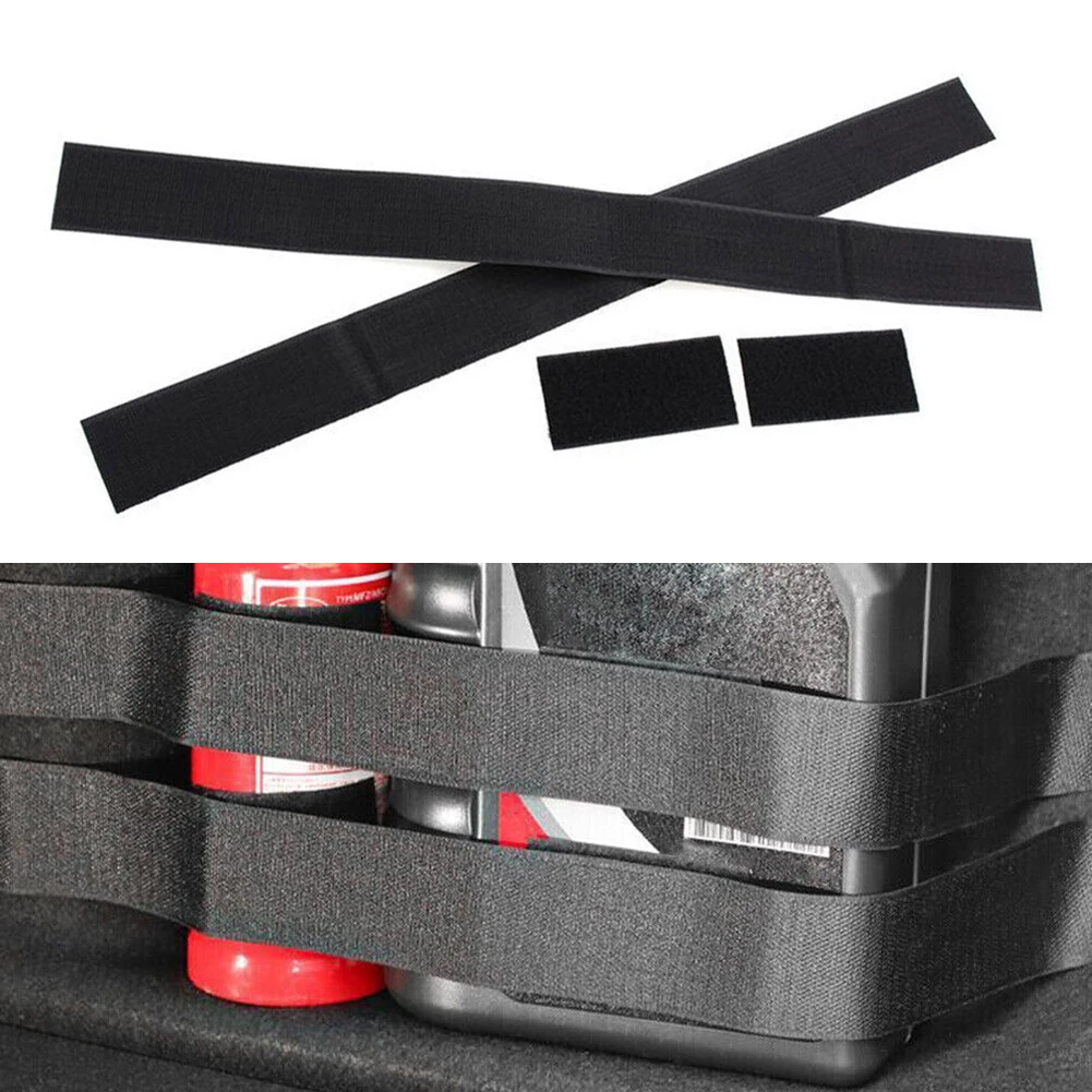 4Pcs 60cm Nylon Car Trunk Organizer Fixing Belt Storage Bag Tapes