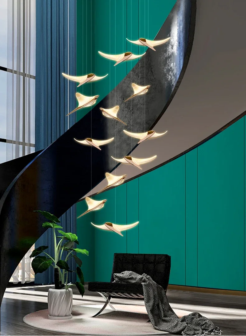 Seagull Staircase Pendant Lamp image 9