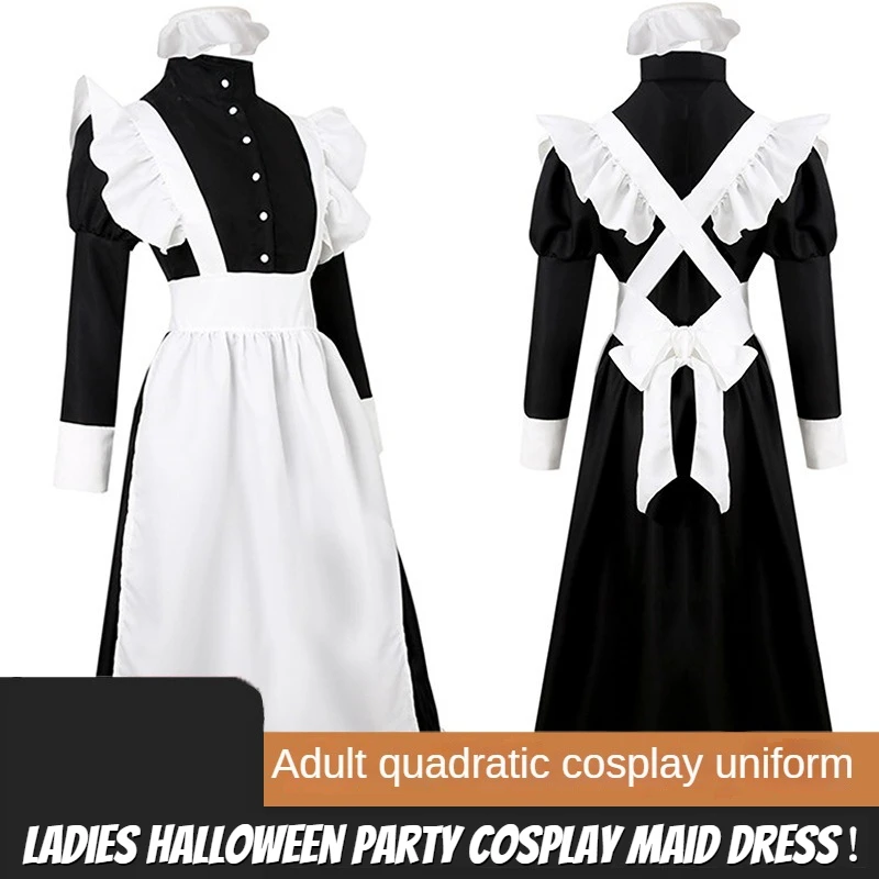 

Women's Halloween Costaly Lolita maid dress anime JK uniform cute Japanese maid dress women anime cos dress performance clothes