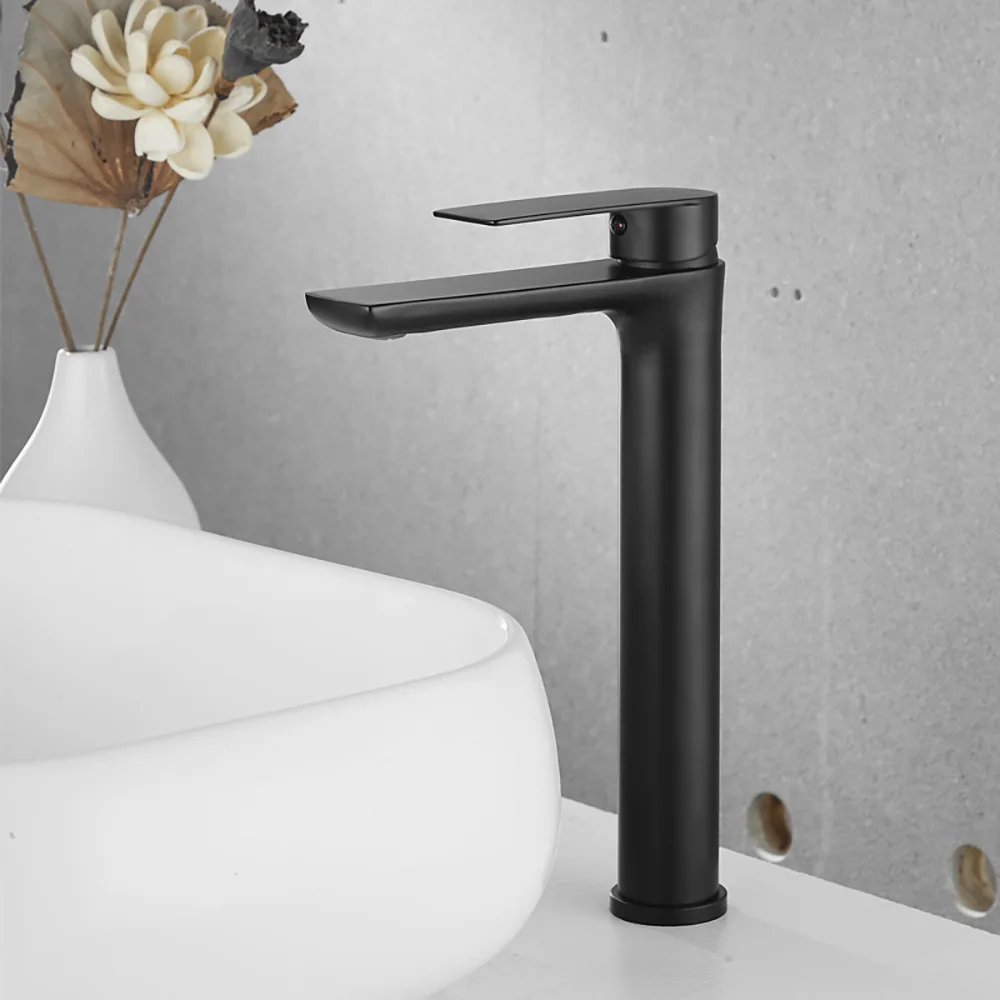 Basin Faucet Bathroom Faucet Stainless Steel Faucet Tianview Countertop Basin Gun Gray Bathroom Head Washbasin Hot and Cold