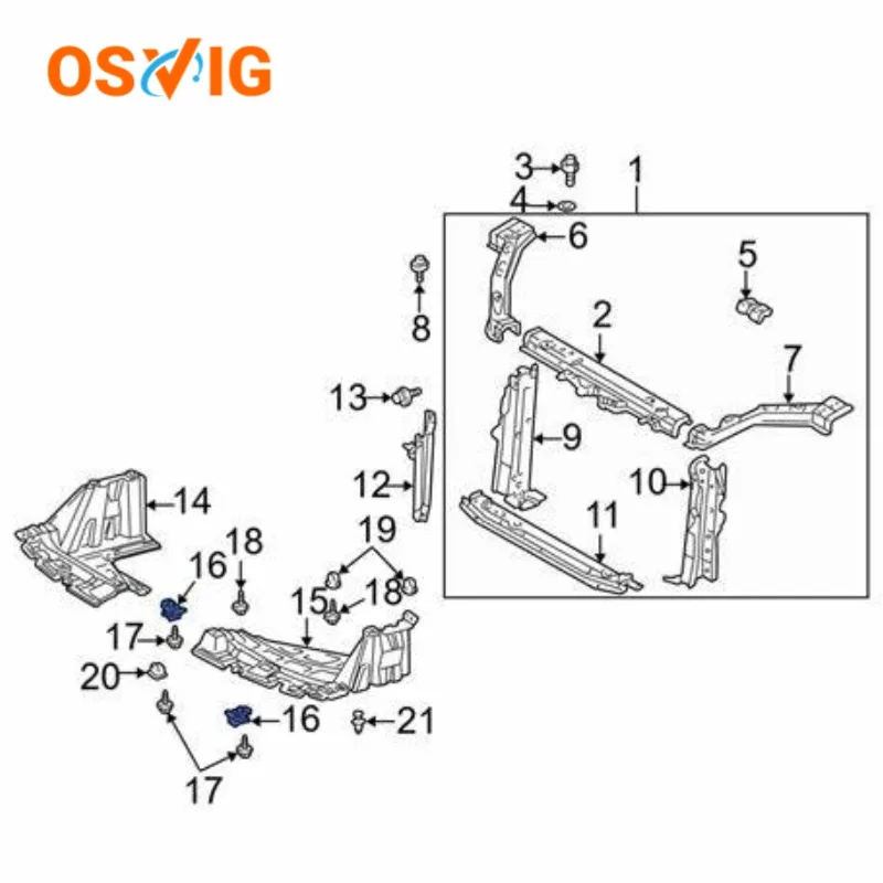 1set 10pcs Oe#90159-60477 90467-05114 Fender Liner Under Cover Wheelhouse Liner Screw Bumper Bolt For Toyota Lexus
