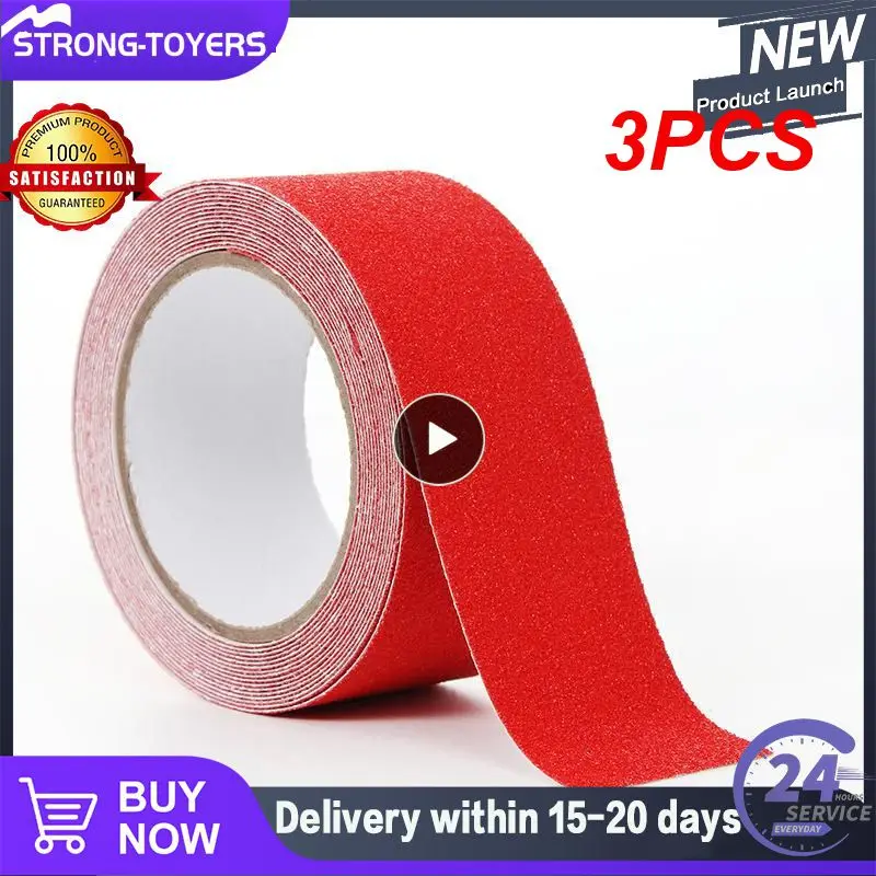 

3 шт. Нескользящие уличные противоскользящие наклейки с высоким коэффициентом трения, нескользящее сцепление, абразивный клей для безопасного протектора лестницы