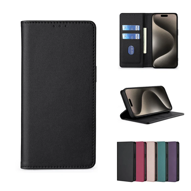 Sleek Leather Protective Case with Magnetic Closure and Enhanced Durability