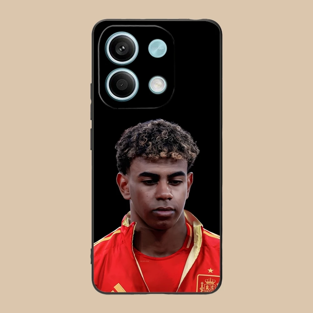 Lamine Yamal Black Soft Mobile Phone Case Cover Shell