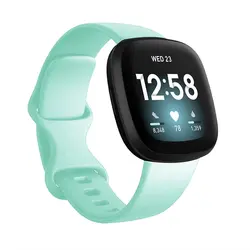 Waterproof Silicone Sport Strap for Smartwatches - Soft and Durable Bracelet Accessory (Emerald Green 16)