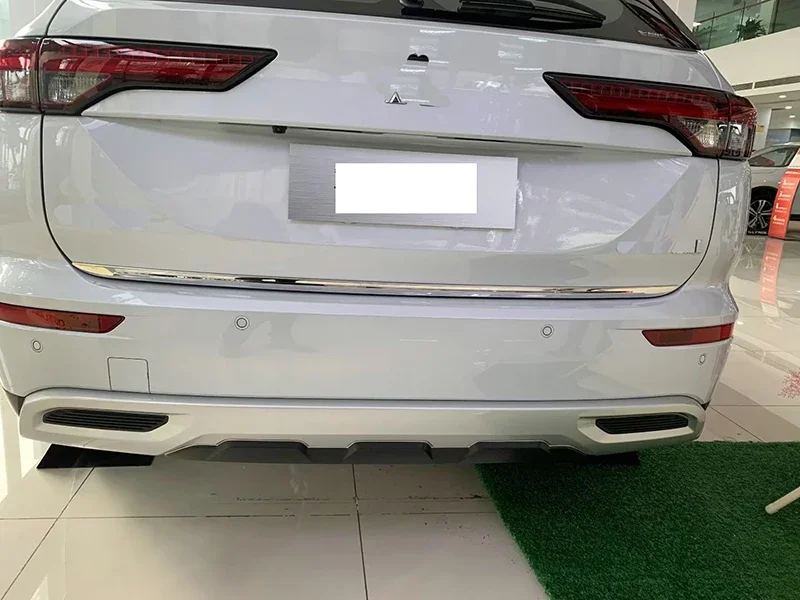미쓰비시 아웃랜더 GM GN 2023 스테인리스 스틸 테일 게이트 문짝 커버 트림, 리어 트렁크 몰딩 베젤 스타일링