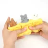 Stress-relieving Pet Cheese Mouse Cheese Pinch Fun Stress Ball Vent Squirrel Cup Prank Toy Antistress Toy Small Toys Fidget Toy 5