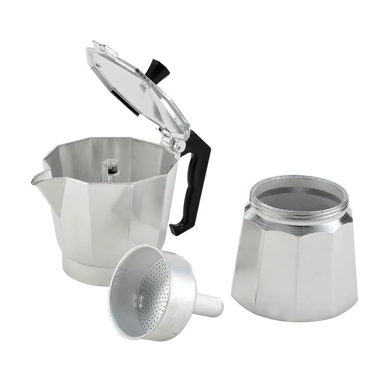 Aluminum Moka Espresso Percolator Pot Stovetop Coffee Maker - 1/3/6/9/12 Cup 5
