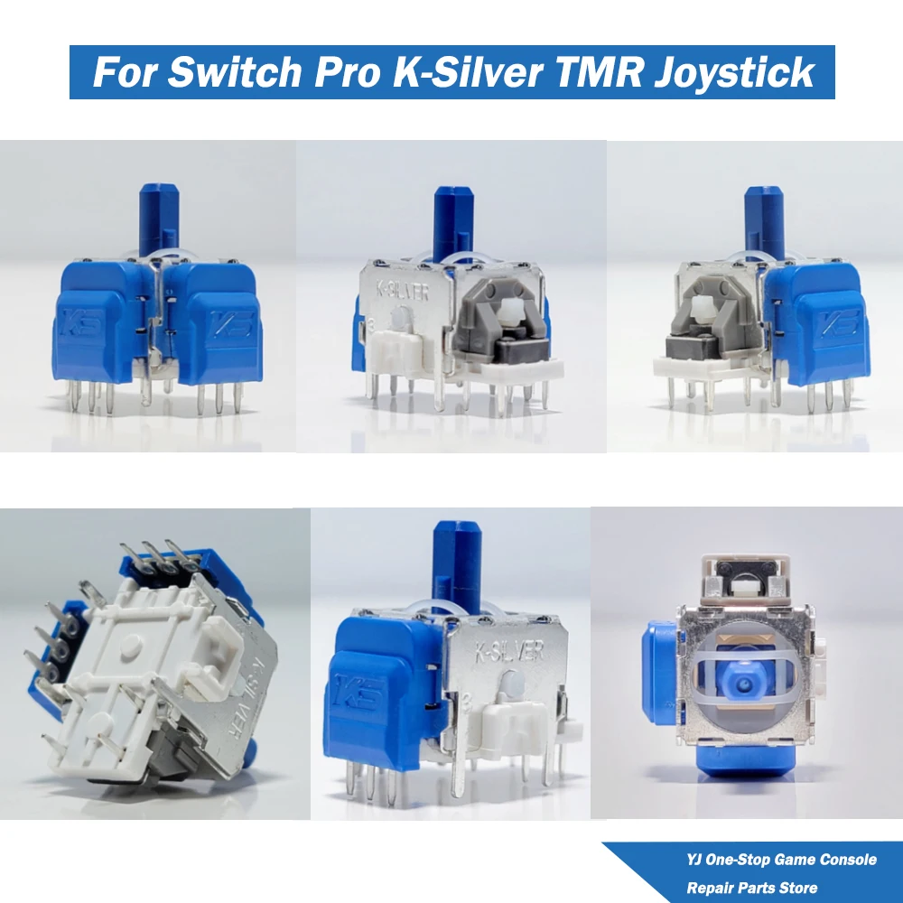 2/10pcs K-Silver JS13 PRO+ TMR Electromagnetic Joystick for Switch