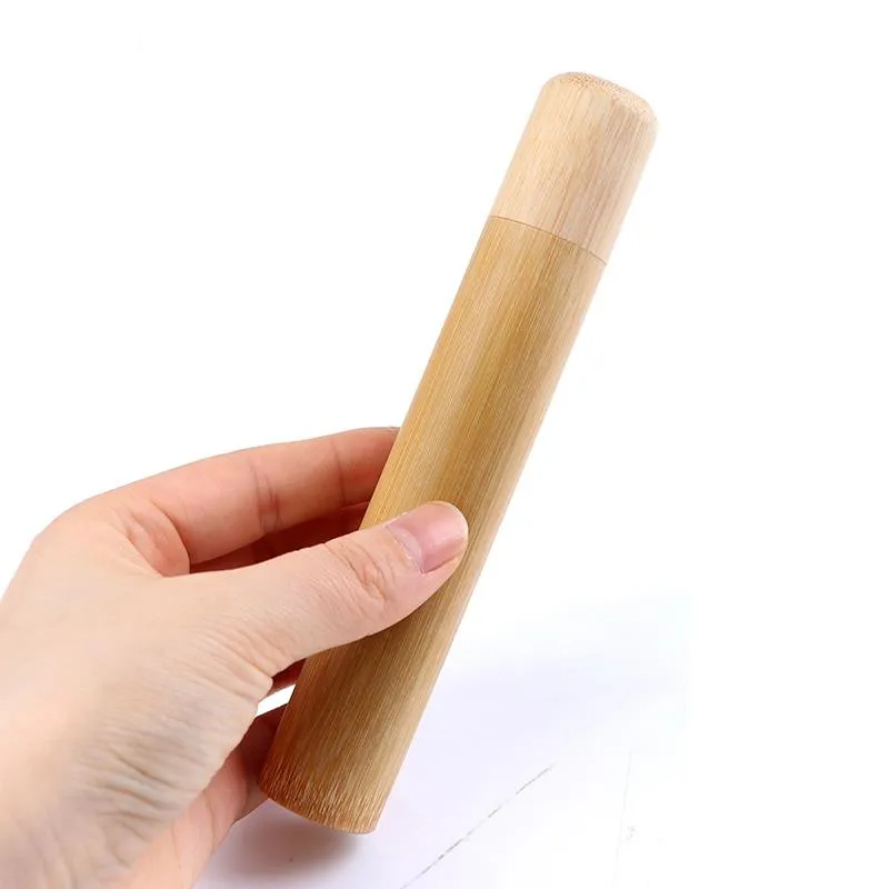 Bamboo Toothbrush Holder 21/16cm Case 1pc