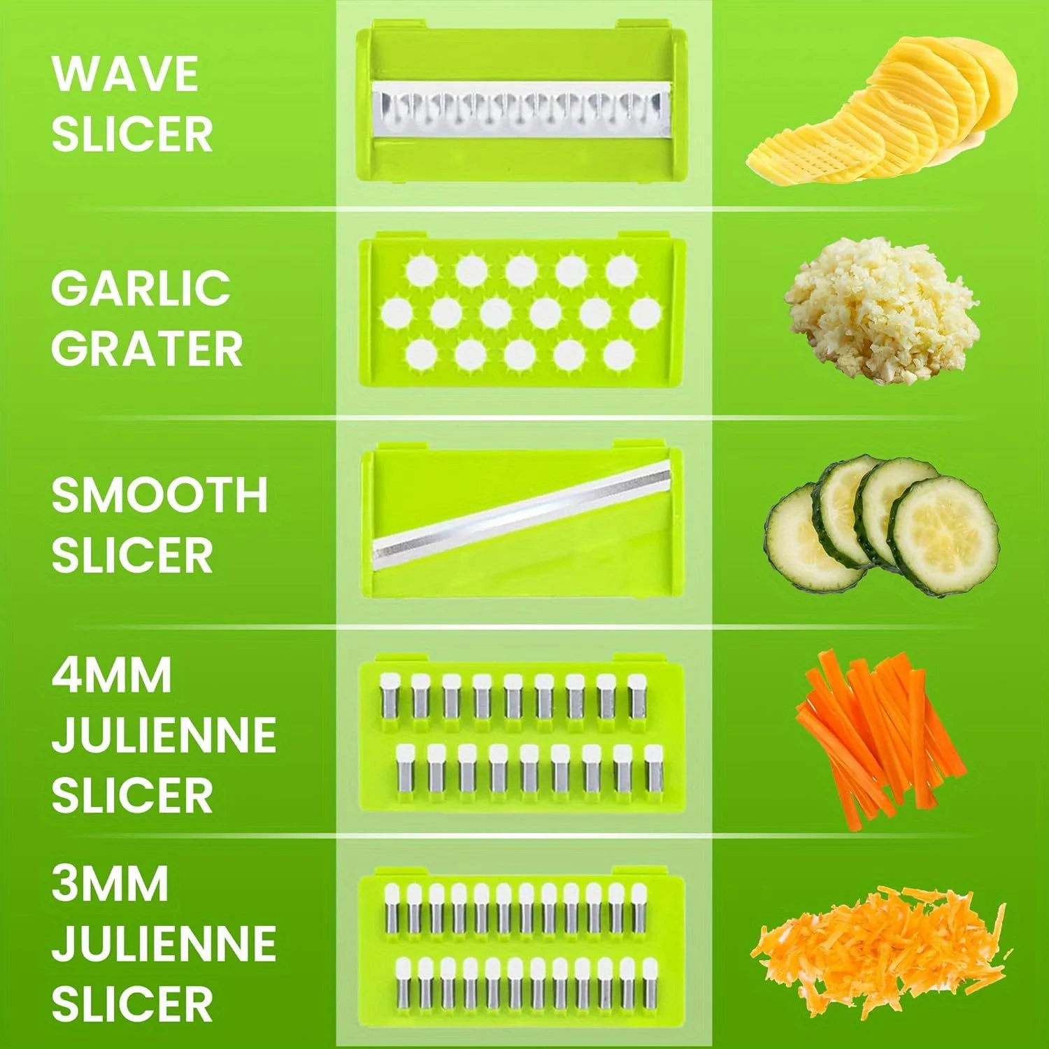 Vegetable Chopper, Pro 15 in 1 Multifunctional, Fruit and Veggie Chopper, Vegetable Slicer Dicer Cutter, Salad, Garlic Chopper