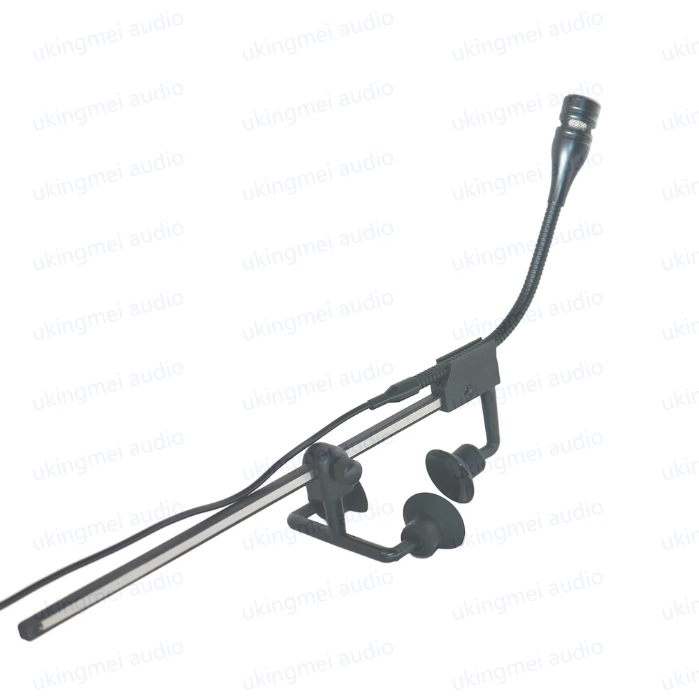 Instrument Microphone for Violin Acoustic Guitar with Scalable Adjustment Clamp Cardioid Microphone TA4F for Shure Transmitter