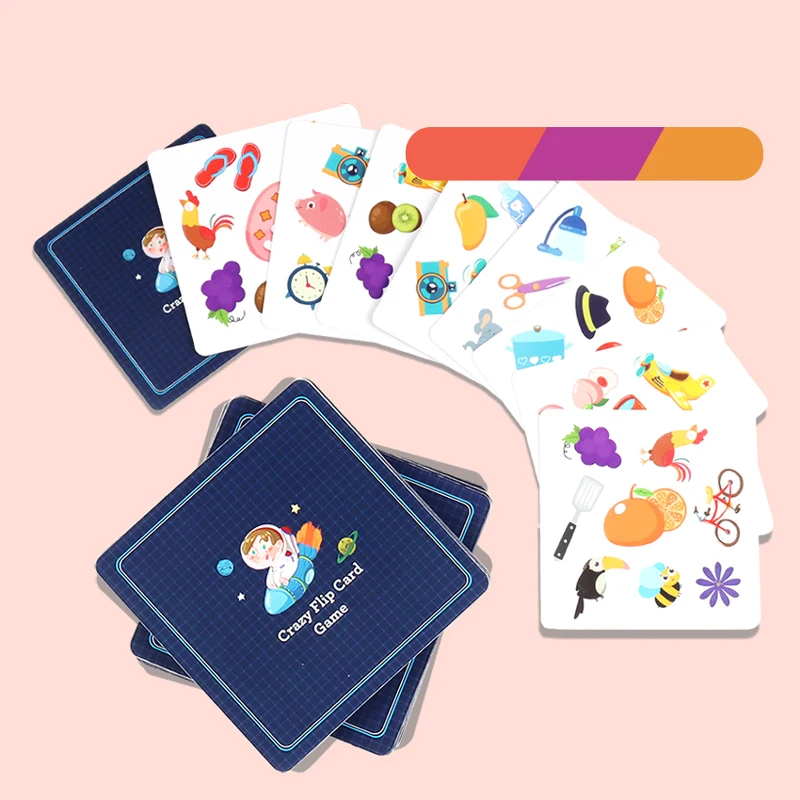 Board Game Children's Fun Board Game Bump Card Game Memory Training Matching Card Cognitive Enlightenment Concentration Education Toy