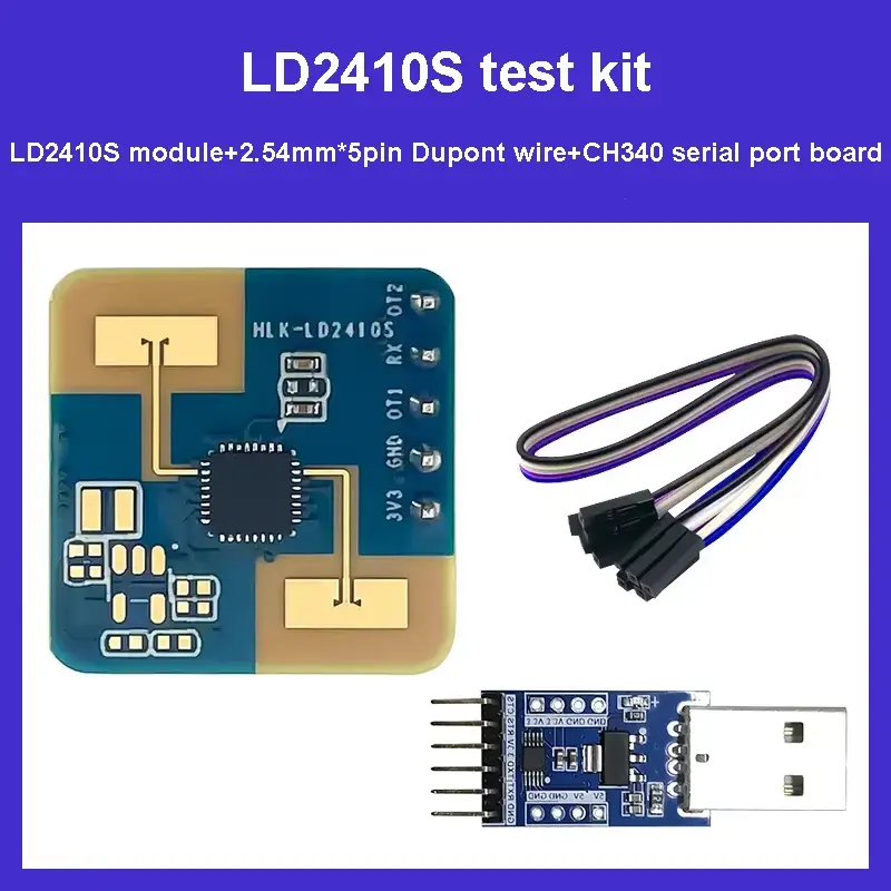 New HLK-LD2410C LD2410 LD2420 LD2410S 24GHz MMWave 5M Human Presence Radar Sensor Motion Module image 9