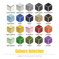 Modern Modular Low TV Cabinet｜3-Tier Sideboard with Drop Doors｜Steel Frame Storage Bench Unit | Minimalist Low Media Console 5