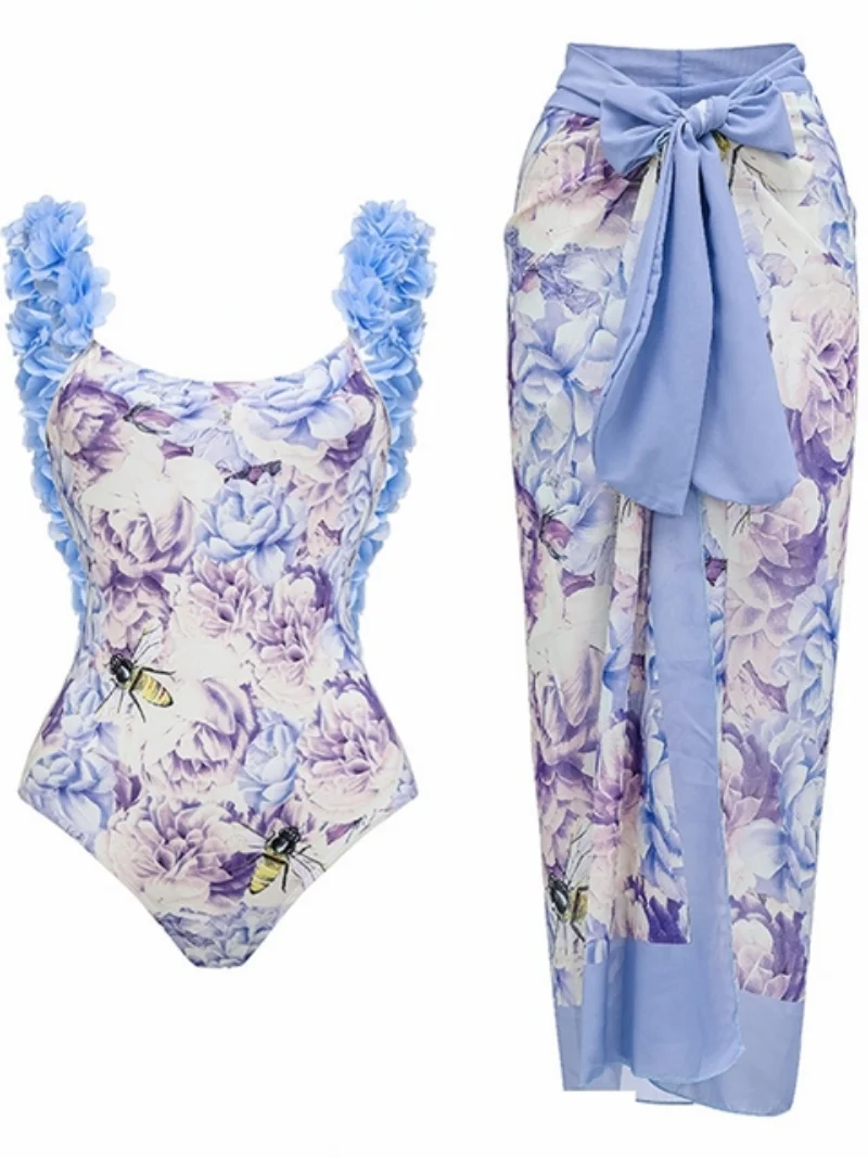 Two Piece Sets Swimsuit Cover-up Women Clothes Crop Tank Tops Bodysuits And Skirt Fitness Skinny Outfit 2 Piece Suit 2023 Summer