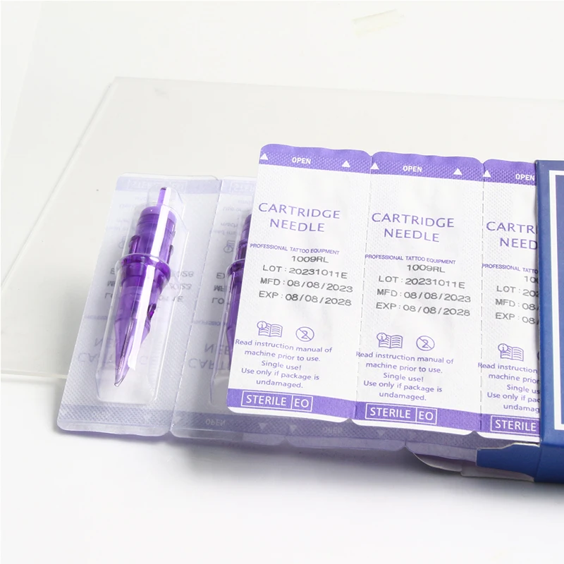 5/10/20/50PCS Professional Needles Tattoo Cartridges Round Liner 0.3MM Permanent Makeup Eyebrow Liner Disposable Tattoo Needles 2