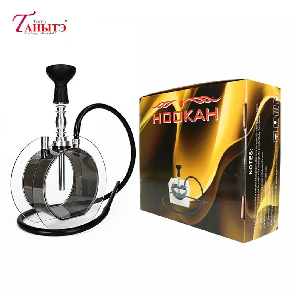 

Портативный Круглый акриловый кальян со светодиодной подсветкой