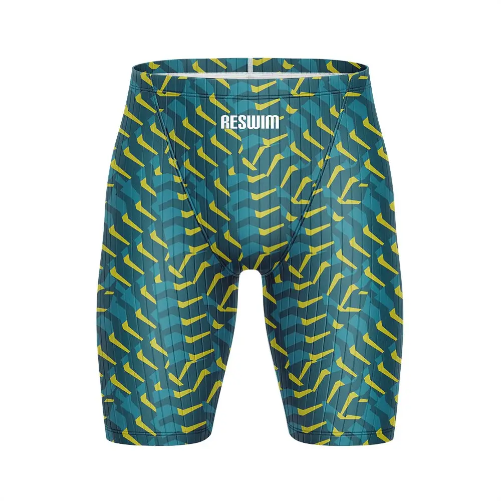 New Surf Swim Jammer Swimsuit Shorts Men's Swimming Trunks Athletic Training Swimwear GYM Lycra Quick Dry Beach Jammers Swimsuit