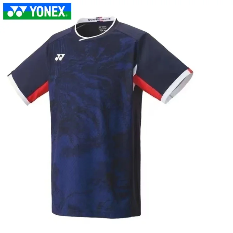 Yonex man shorts Badminton Competition Training Suit Quick-drying Breathable Sweat-absorbent Top Short-sleeved T-shirt badminton shorts badminton shirt