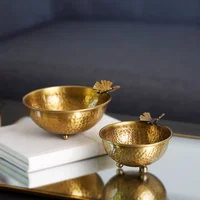 1pc Metal Butterfly Decorative Bowl Small Fruit Platter Key Storage Bowl Tea Table Foyer Decoration Kitchenware Jewelry Dish 1