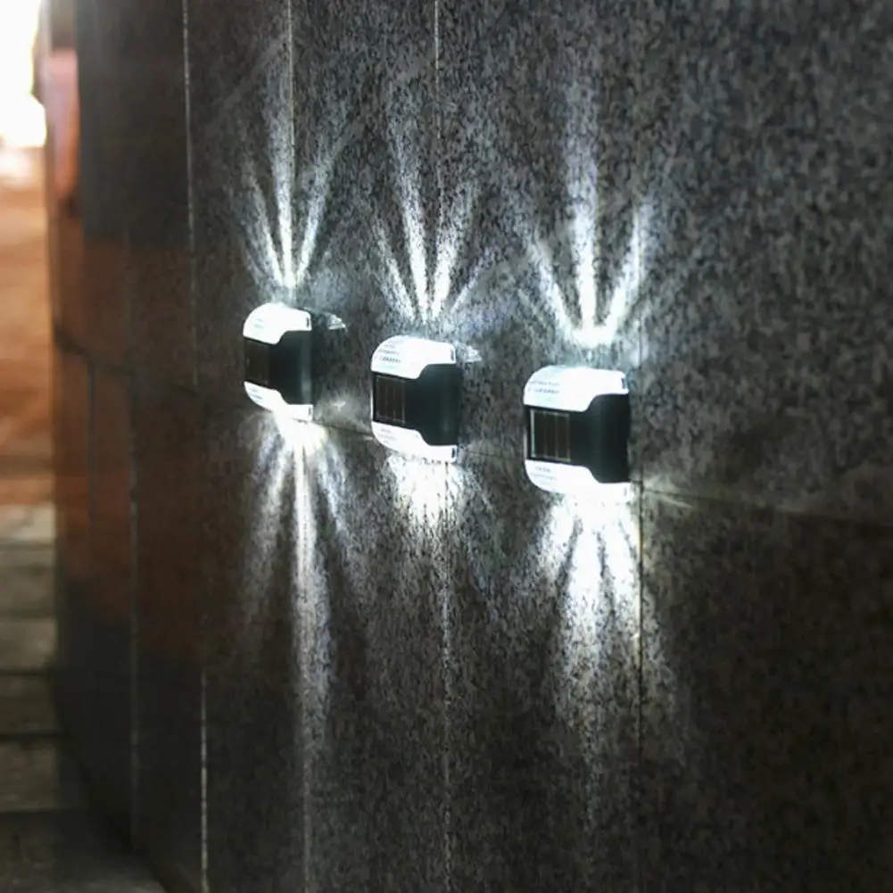Waterproof LED Solar Wall Lamp Waterproof Street Light Balcony And Lighting Luminous Porch Yard Up Down Decoration Home O9Z7