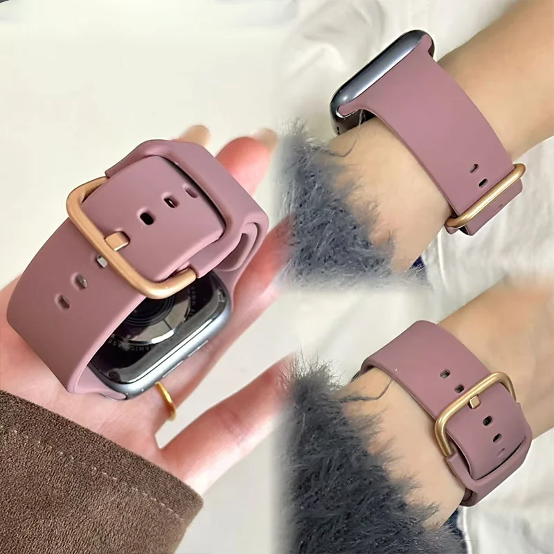 สายซิลิโคนสปอร์ตสำหรับ Apple Watch หลายขนาด
