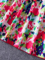 Vêtements pour filles, robes longues douces et mignonnes pour le printemps et l'été, robes de plage à manches courtes, robes longues à fleurs 6