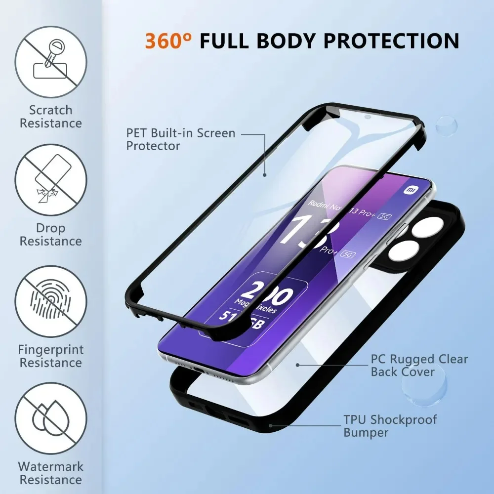 Ultra-Durable 360° Full Body Screen Protector Phone Case