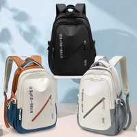 Backpack Large Capacity Light Simple Travel Bag Canvas Backpack Student School Bag Nylon Student Zipper Backpack 1