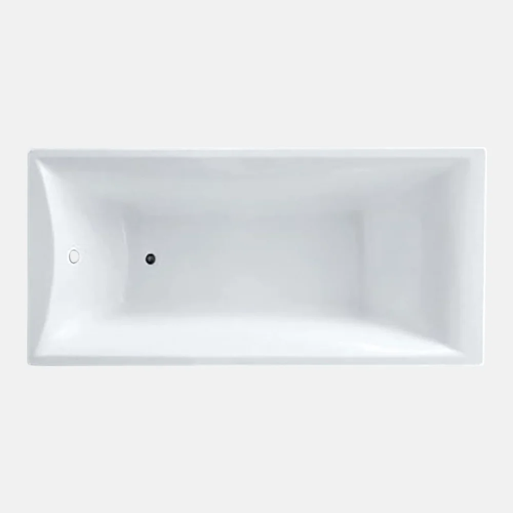 Cheap Custom Made Bathroom Soaking Tub Acrylic Skirt Side Plastic Portable Freestanding Bathtub for Adults 2