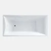 Cheap Custom Made Bathroom Soaking Tub Acrylic Skirt Side Plastic Portable Freestanding Bathtub for Adults 2
