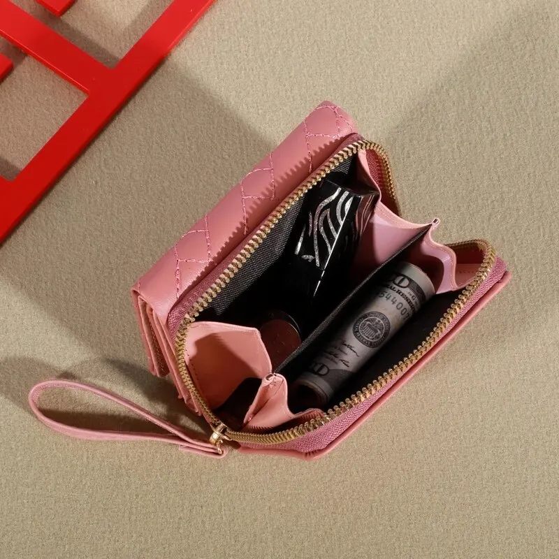 Coin Purse 1pc Men's Embroidered Trifold Card Holder Multi Card Slots Wallet