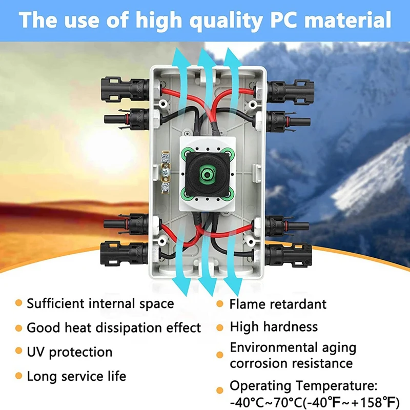 

64A Solar Disconnect Switch, IP66 Solar Combiner Box With Solar Panel Disconnect Switch For Solar Power System, Panels