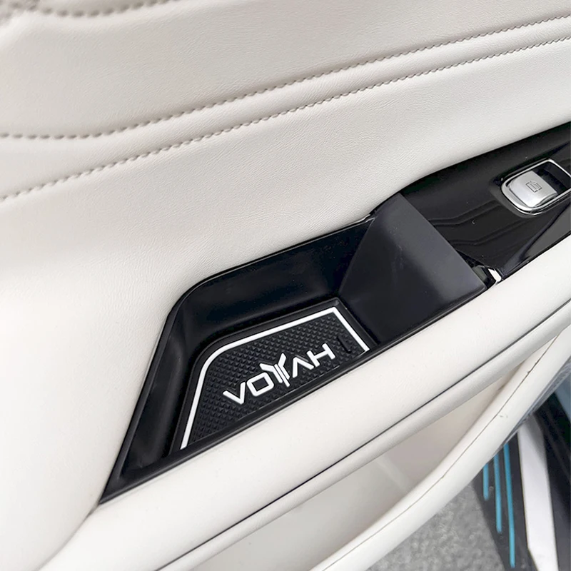 Organizator samochodu dla Voyah 2021 2022 2023 obudowa na drzwi ABS pudełko z uszami do przechowywania pojemnik do przechowywania Aray Auto akcesoria dekoracyjne czarne
