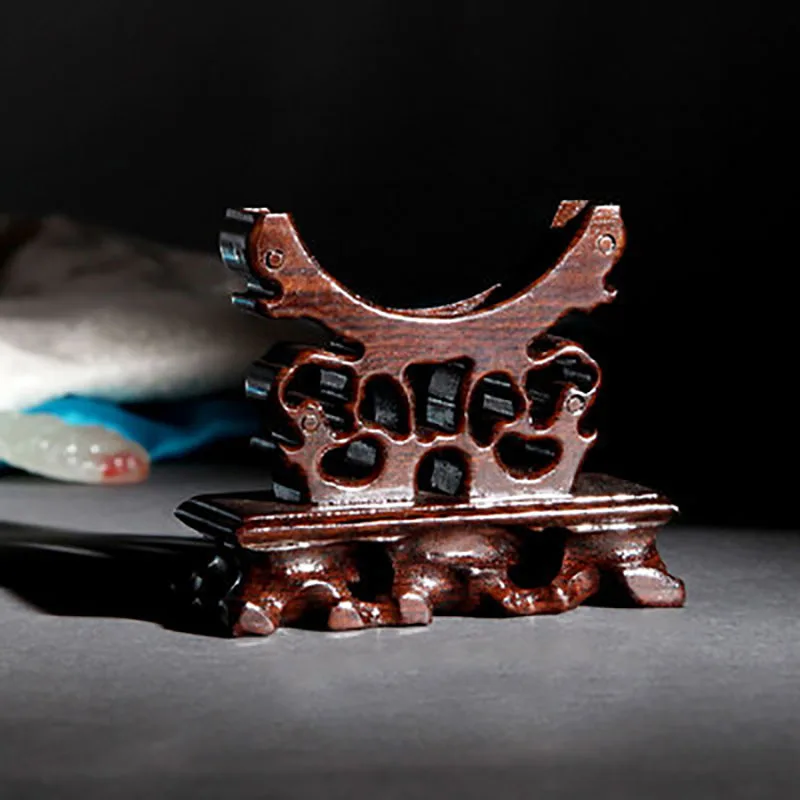 Solid Wood Bracelet Frame, Antique Jade Display Frame, Antique Photography Props, Safety Buckle Base, Chinese Style