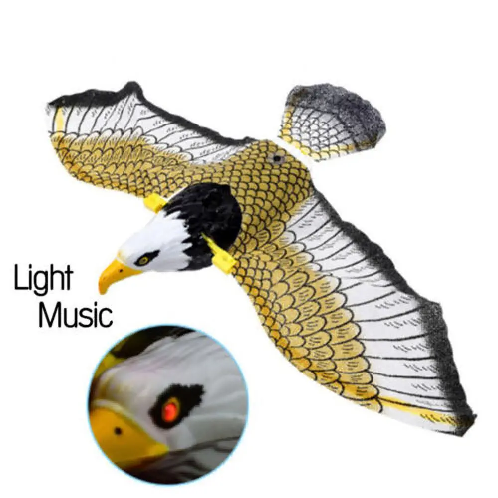 

Luminous Bird Repellent Hanging Eagle with Music Flying Bird Scarer