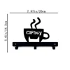 1pc Metal Key Holder Hooks Organizer Rack Wall Mounted Decor Metal Coffee Cup Rack with Coffee Sign for Bar Kitchen Organizer 2