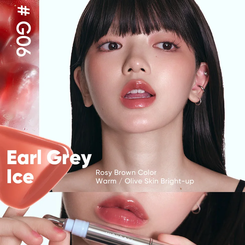 Judydoll Ice Diamond Lip Gloss Hydrating Mirror Shine Plumping Effect Non-Sticky Lightweight Nourishing Lip Oil Glossy lip gloss lip makeup lip oil lip plumper