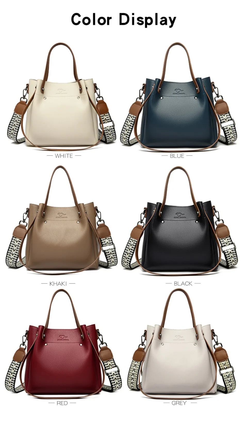 High Quality Leather Shoulder Crossbody Bags for Women Luxury Handbags Women Bag Designer Large Capacity Soft Tote Messenger Bag