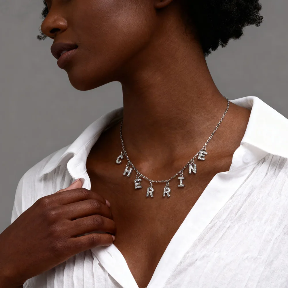 Ciondolo Nome Acciaio Inox Collana Personalizzata Con Nome - Foto 9