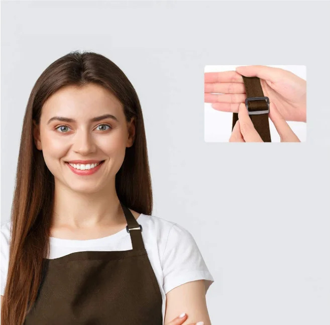 1PCS Custom Logo Adjustable Hanging Neck House Accessories Kitchen Cooking Barbecue Floral Work Clothes Manicure Cleaning Apron 3 S8224105a7e0a41faa8a6addeaa238d13w