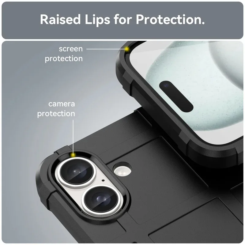Rugged Shield Shockproof TPU Rubber Phone Case – Durable Back Cover