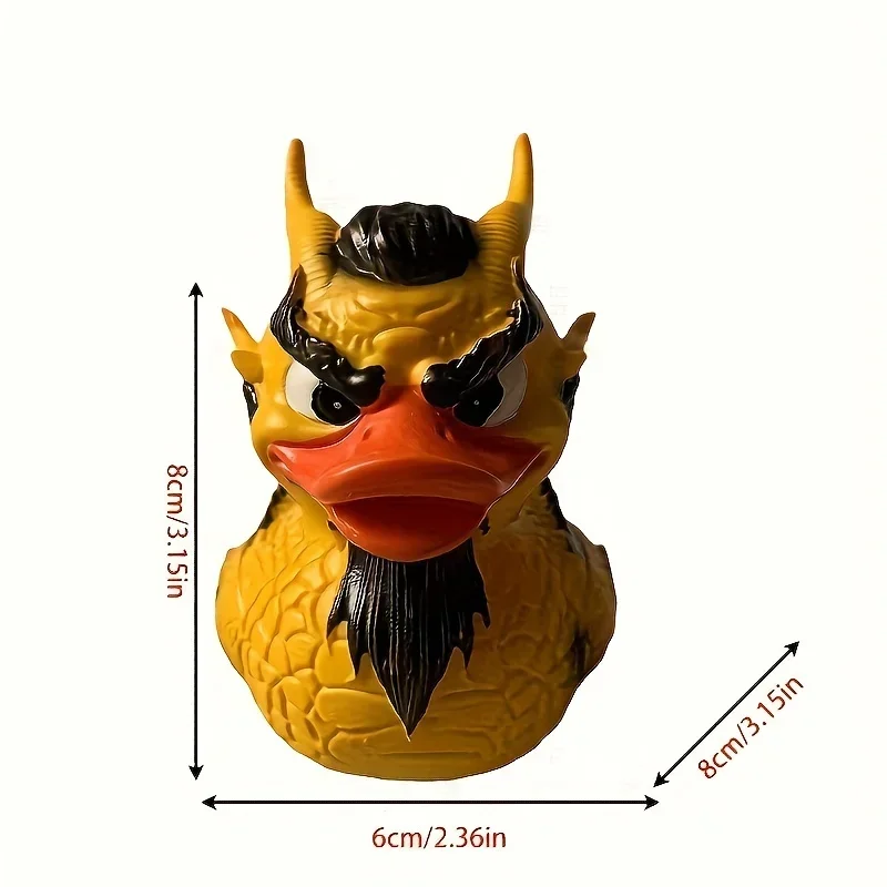 Duck Statue Gothic Sculpture Punk Animal Figurine Resin Desk Decoration Collectible Figurines Satan Duck Tabletop Ornaments miniature figurines resin ornaments resin crafts miniature duck figurines