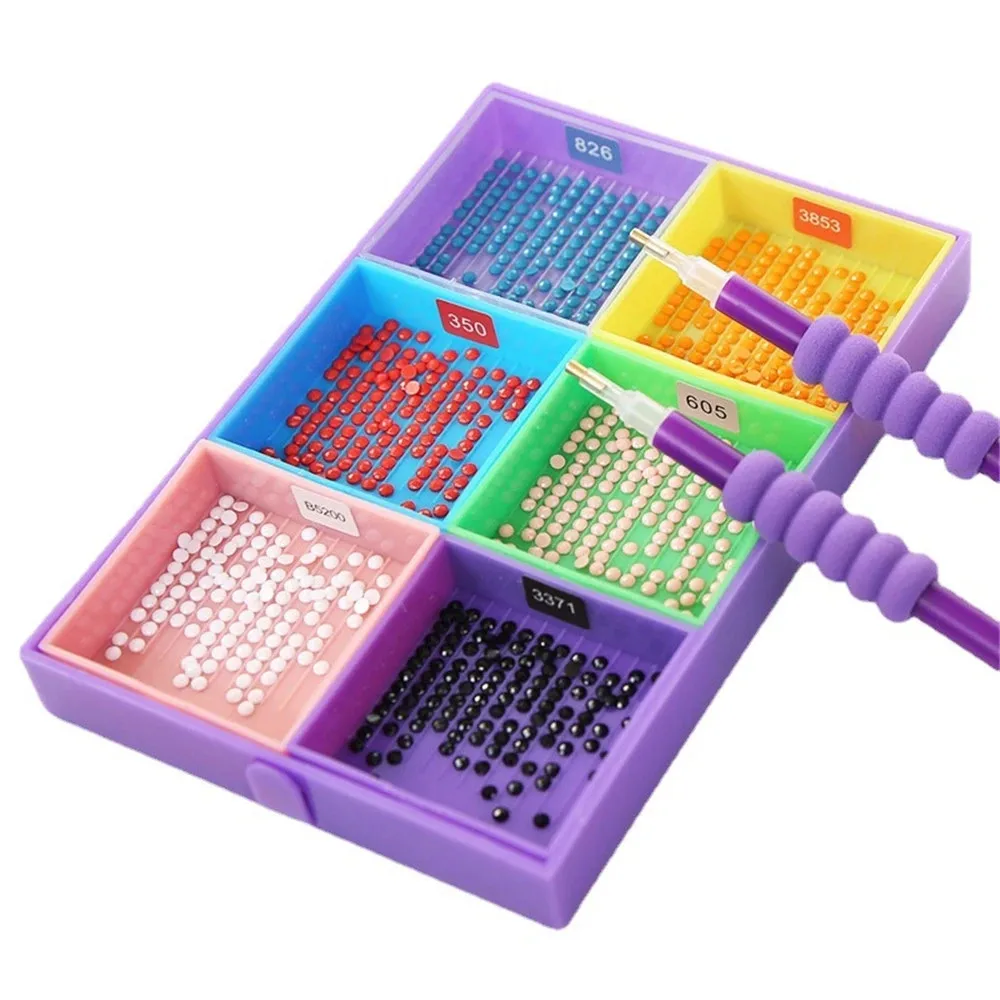 5D Diamond Painting Tool Angled Tip Point Drill Pen Kits Lighting Drill Pen with Accessories DIY Sewing Crafts Tool Mallzona